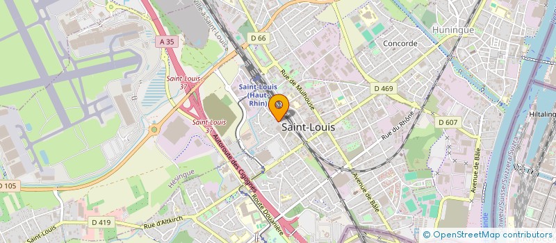 localisation de l'entreprise SCI FEROCO 2  SAINT-LOUIS