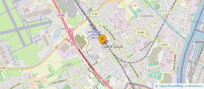 localisation de l'entreprise SCI FEROCO  SAINT-LOUIS