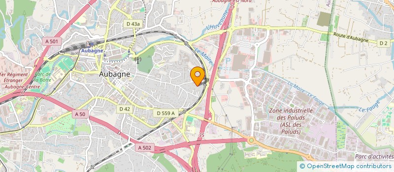 localisation de l'entreprise SCI FERR à AUBAGNE
