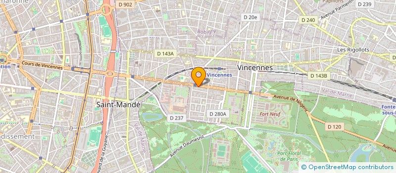 localisation de l'entreprise SCI FERRAGUT à VINCENNES