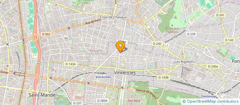 localisation de l'entreprise SCI FERRAND à VINCENNES