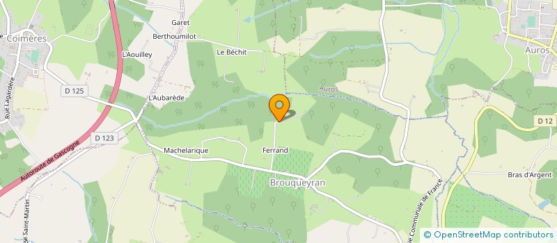 localisation de l'entreprise SCI FERRAND  BROUQUEYRAN