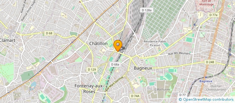 localisation de l'entreprise SCI FERRAZ-CHATILLON-PERROTIN à BAGNEUX