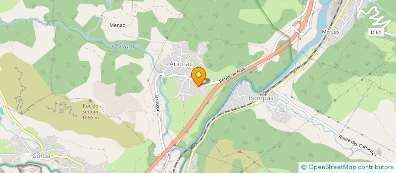 localisation de l'entreprise SCI FERRE-REPOND à ARIGNAC