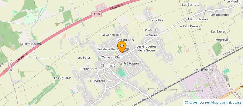 localisation de l'entreprise SCI FERREIRA  CHAINGY
