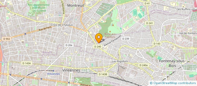 localisation de l'entreprise SCI FERRER à MONTREUIL