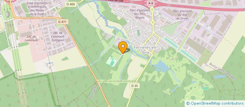 localisation de l'entreprise SCI FERRIERES INVEST  FERRIERES-EN-BRIE