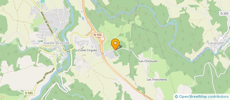 localisation de l'entreprise SCI FERROBAT  VIEILLE-BRIOUDE