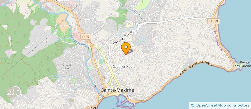 localisation de l'entreprise SCI FERROSTORES à SAINTE-MAXIME