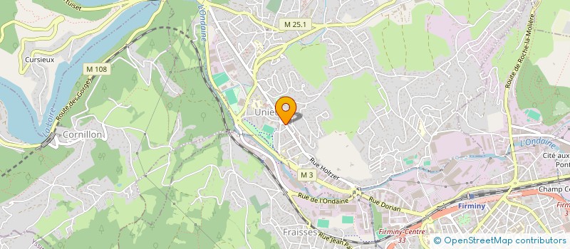 localisation de l'entreprise SCI FERRY PASTEUR  UNIEUX