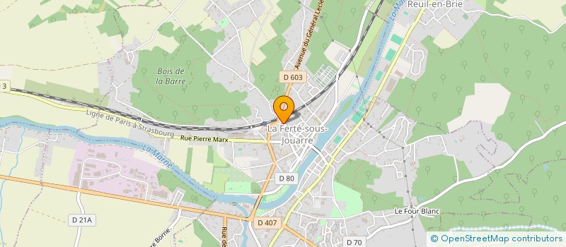 localisation de l'entreprise SCI FERTE PARTELAINE à LA FERTE-SOUS-JOUARRE