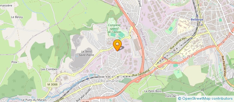 localisation de l'entreprise SCI FERTIER  LA RICAMARIE