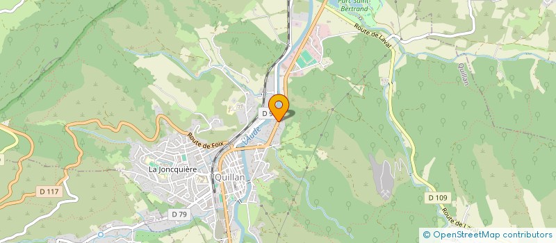 localisation de l'entreprise SCI FERZEBOY à QUILLAN
