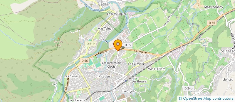 localisation de l'entreprise SCI FESTIVAL  PRADES