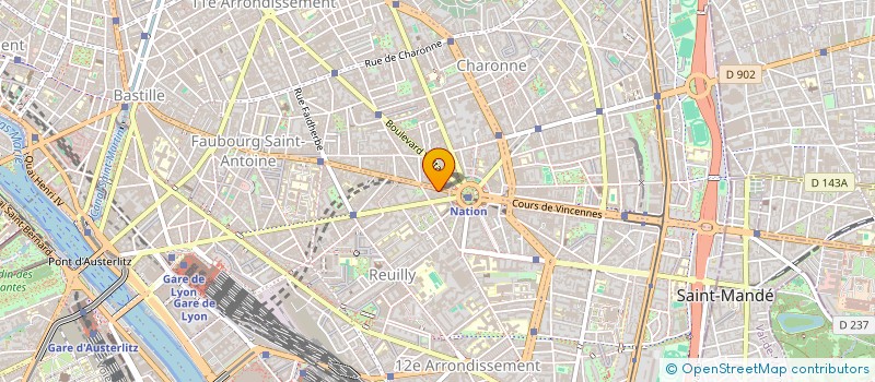 localisation de l'entreprise SCI FETAYA'S COMPAGNY  PARIS 12