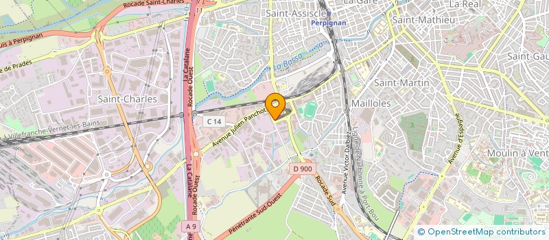 localisation de l'entreprise SCI FETGES  PERPIGNAN
