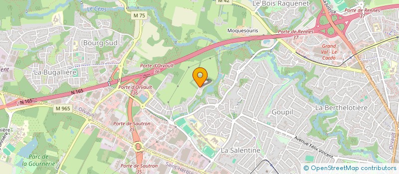 localisation de l'entreprise SCI FEU FOLLET à ORVAULT