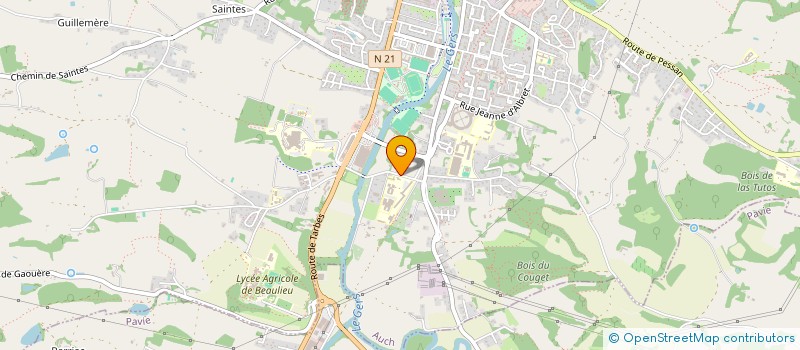 localisation de l'entreprise SCI FEU ROUGE  AUCH