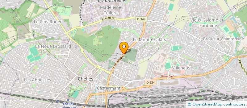 localisation de l'entreprise SCI FEUILLATRE  CHELLES