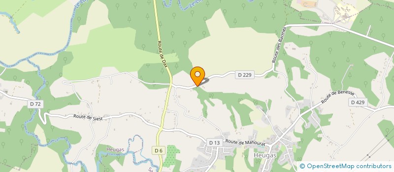 localisation de l'entreprise SCI FEUILLES D'AUTOMNE  HEUGAS