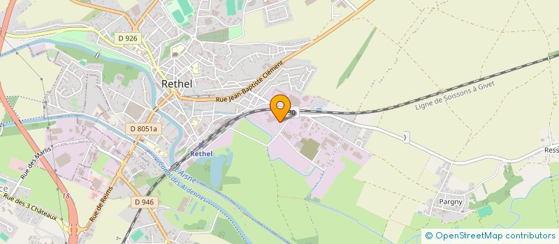 localisation de l'entreprise SCI FEUILLET  RETHEL