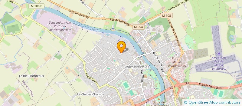localisation de l'entreprise SCI FEUILLET TOUQUET  WAMBRECHIES
