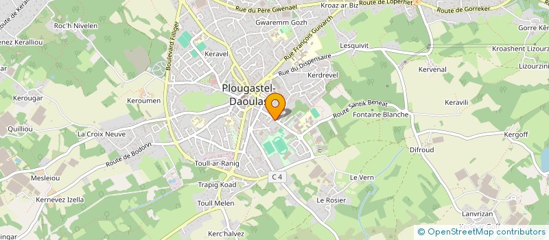 localisation de l'entreprise SCI FEUNTEN GWEN  PLOUGASTEL-DAOULAS