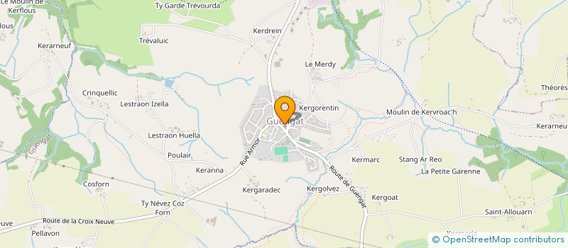 localisation de l'entreprise SCI FEUNTEUNIC  QUEMENEVEN