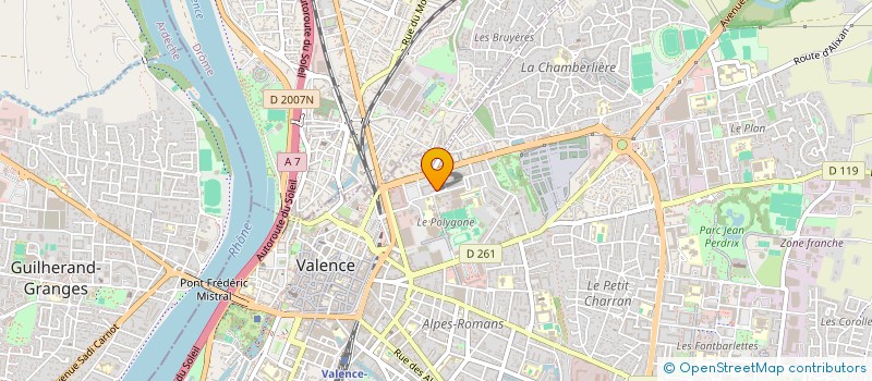 localisation de l'entreprise SCI FEVRIER à VALENCE
