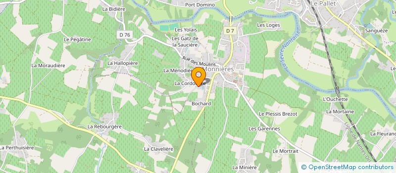 localisation de l'entreprise SCI FEY  MONNIERES