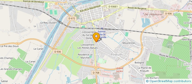 localisation de l'entreprise SCI FEYDEL L ARBALESTRIER  PINEUILH