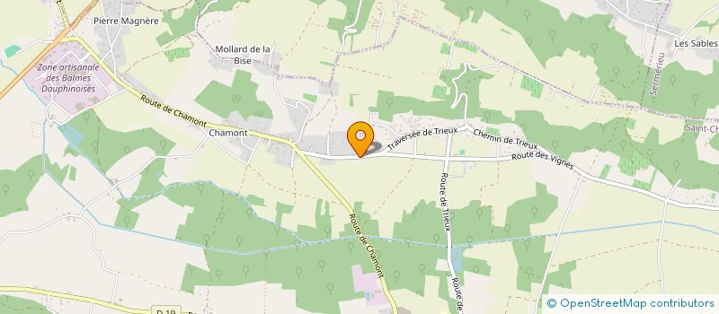 localisation de l'entreprise SCI FEYDEL TRABBIA  SAINT-CHEF