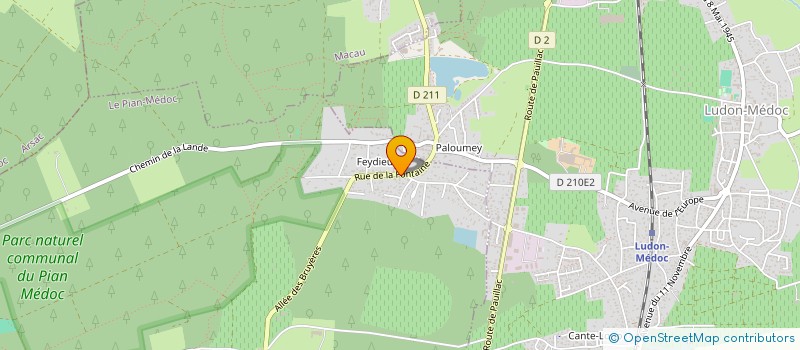 localisation de l'entreprise SCI FEYDIEU à LE PIAN-MEDOC