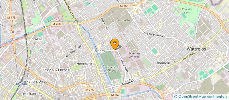 localisation de l'entreprise SCI FEZ  ROUBAIX