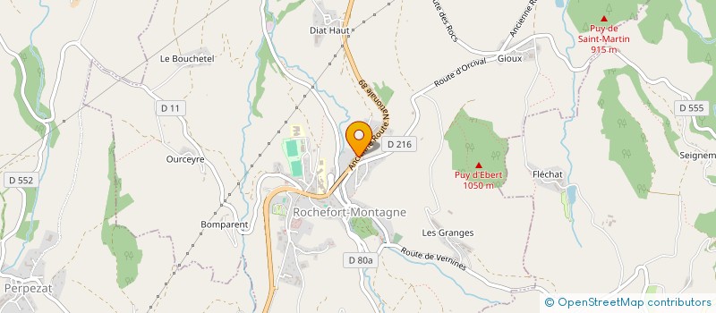 localisation de l'entreprise SCI FF FAURE  ROCHEFORT-MONTAGNE