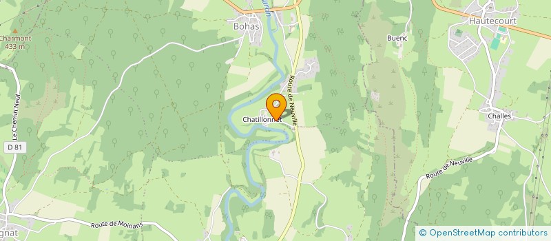 localisation de l'entreprise SCI FF2GL  BOHAS-MEYRIAT-RIGNAT