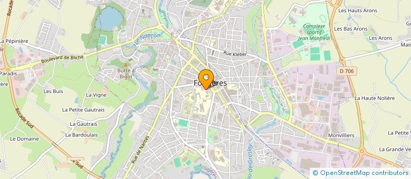 localisation de l'entreprise SCI FFA 35  FOUGERES