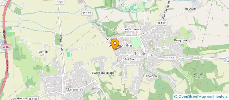 localisation de l'entreprise SCI FFAQC  CHAPONNAY