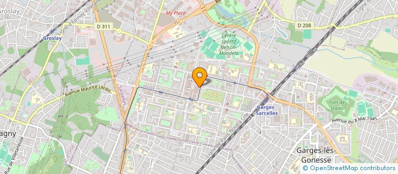 localisation de l'entreprise SCI FFCE  SARCELLES