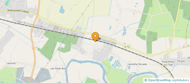 localisation de l'entreprise SCI FFF  COUTRAS