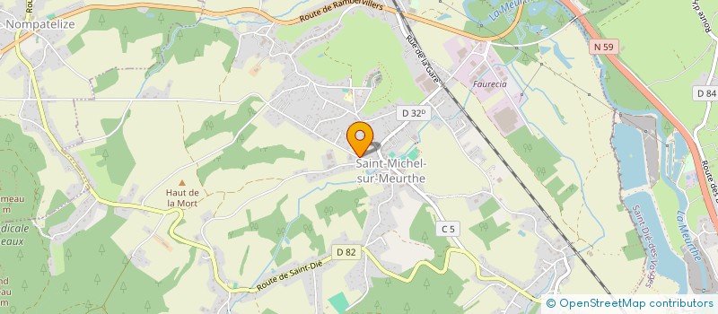 localisation de l'entreprise SCI FFJV  SAINT-MICHEL-SUR-MEURTHE