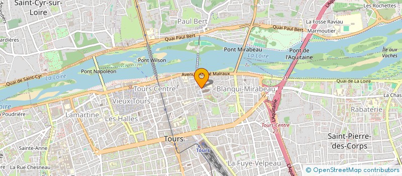 localisation de l'entreprise SCI FFL IMMO 37  TOURS