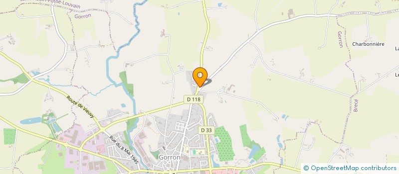 localisation de l'entreprise SCI FFMA  GORRON