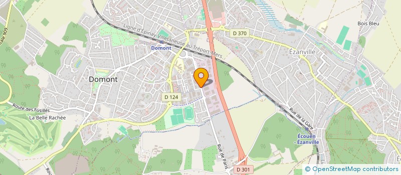 localisation de l'entreprise SCI FG 2018  DOMONT