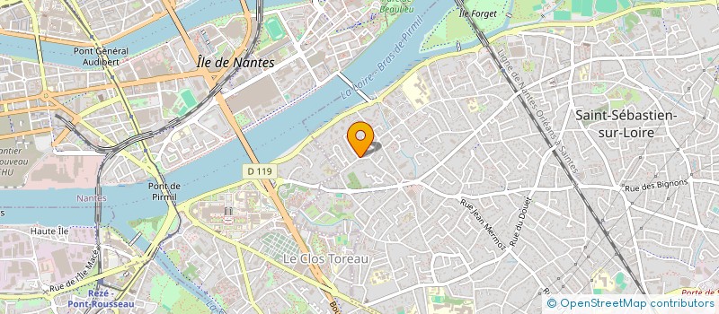 localisation de l'entreprise SCI FG  SAINT-SEBASTIEN-SUR-LOIRE