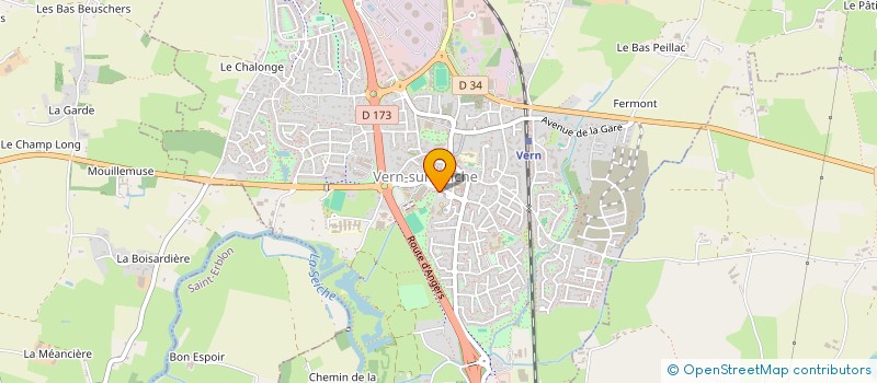 localisation de l'entreprise SCI FG  VERN-SUR-SEICHE