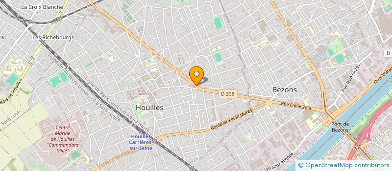 localisation de l'entreprise SCI FG  HOUILLES