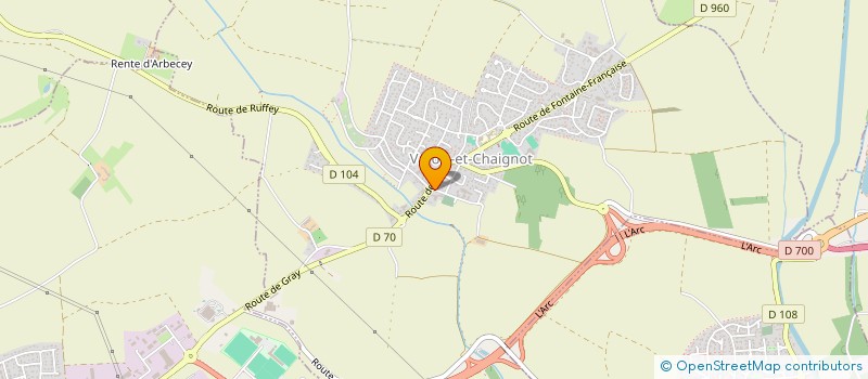 localisation de l'entreprise SCI FG  VAROIS-ET-CHAIGNOT