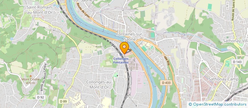 localisation de l'entreprise SCI FG  COLLONGES-AU-MONT-D'OR