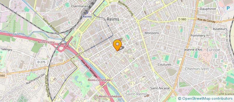 localisation de l'entreprise SCI FG CHANZY  REIMS